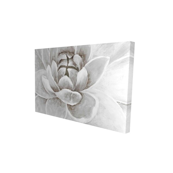 Fondo 12 x 18 in. Delicate White Chrysanthemum-Print on Canvas - FO2787694