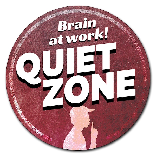 Signmission Quiet-zone Circle Rigid Plastic Sign - P-8-CIR-QUIET-ZONE