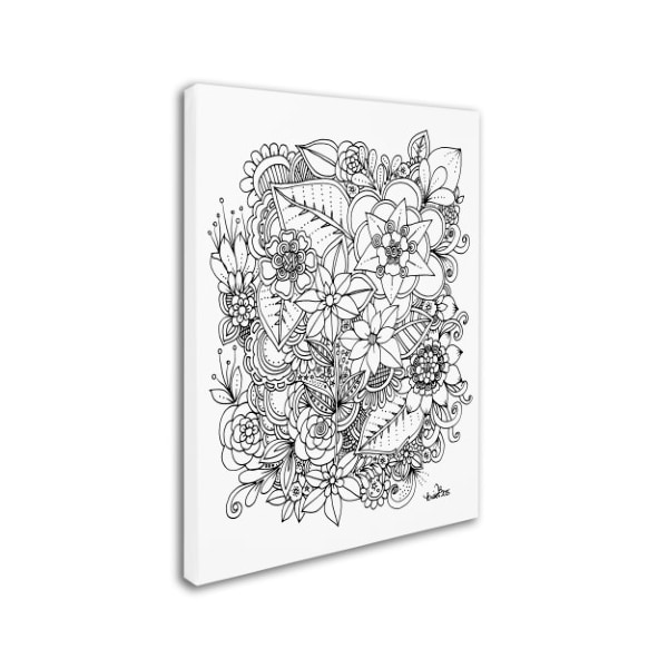 Trademark Fine Art KCDoodleArt 'Flowers 2' Canvas Art, 18x24 - ALI3530-C1824GG
