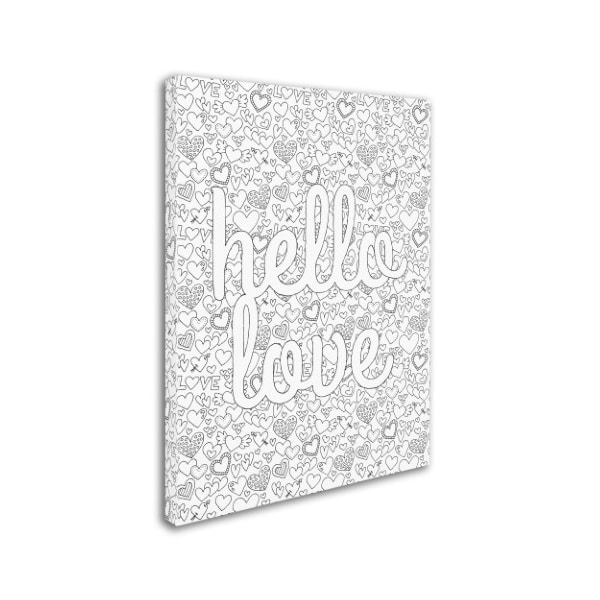 Trademark Fine Art Hello Angel 'Letters & Words 17' Canvas Art, 24x32 - ALI2947-C2432GG