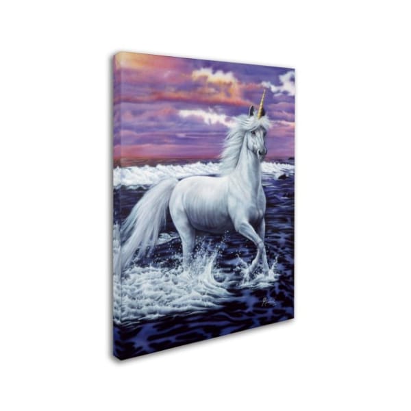 Trademark Fine Art Jenny Newland 'Unicorn' Canvas Art, 14x19 - ALI1903-C1419GG