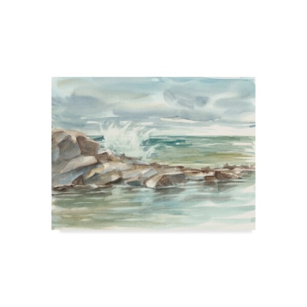 Trademark Fine Art Ethan Harper 'Ua Ch Coastal Watercolor Iv' Canvas Art, 35x47 - WAG01110-C3547GG