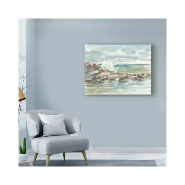Trademark Fine Art Ethan Harper 'Ua Ch Coastal Watercolor Iv' Canvas Art, 35x47 - WAG01110-C3547GG