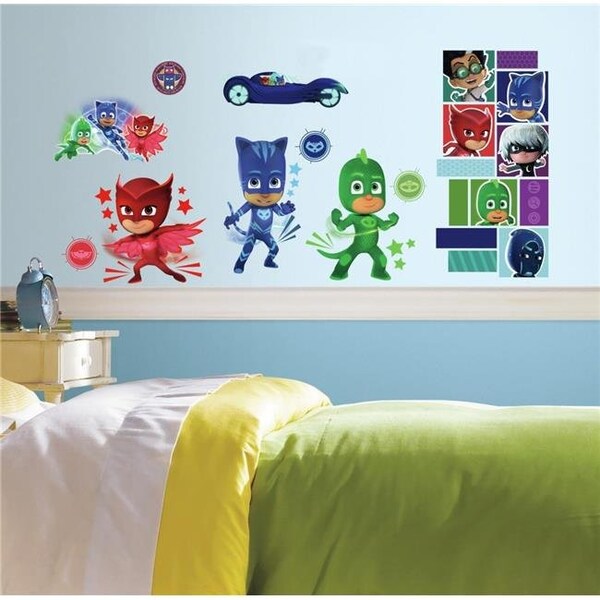Comfortcorrect PJ Masks Peel & Stick Wall Decals; Red; Green & Blue - CO809732