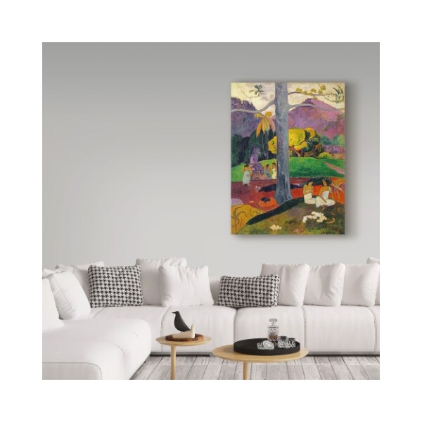 Trademark Fine Art Paul Gauguin 'In Olden Times Mata Mua' Canvas Art, 24x32 - BL02007-C2432GG