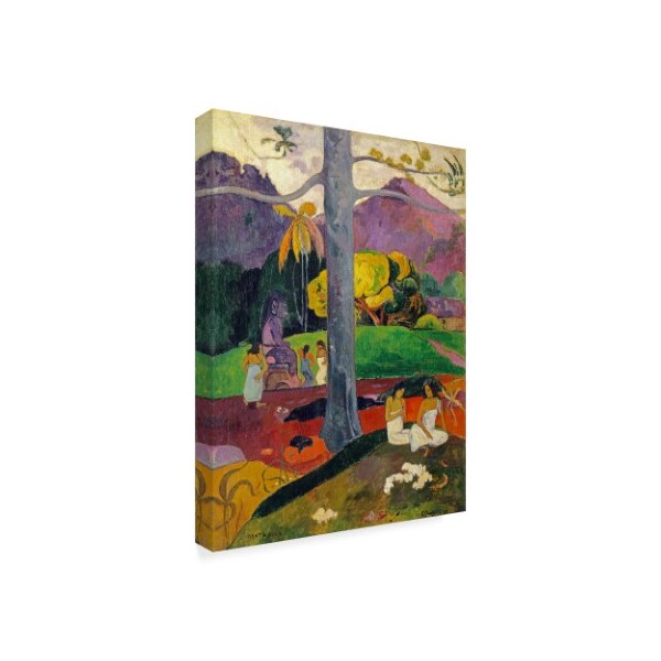 Trademark Fine Art Paul Gauguin 'In Olden Times Mata Mua' Canvas Art, 24x32 - BL02007-C2432GG