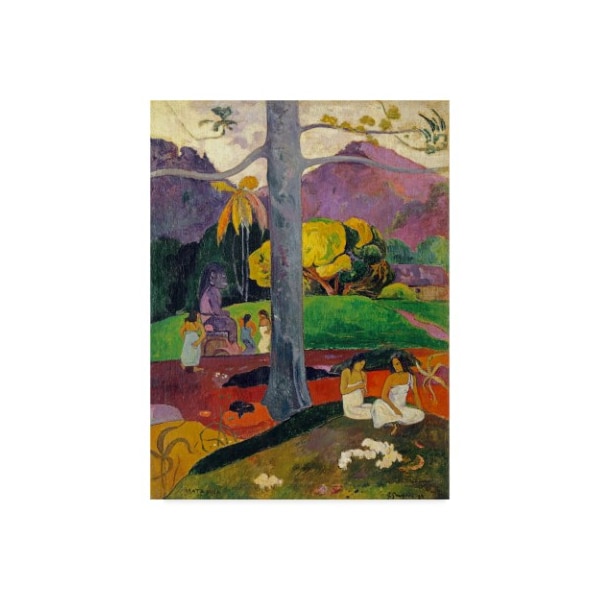 Trademark Fine Art Paul Gauguin 'In Olden Times Mata Mua' Canvas Art, 24x32 - BL02007-C2432GG