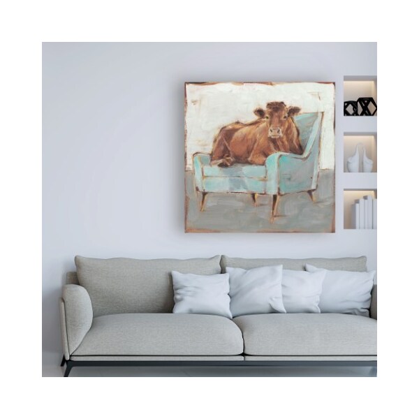 Trademark Fine Art Ethan Harper 'Moo-ving In IV' Canvas Art, 35x35 - WAG15699-C3535GG