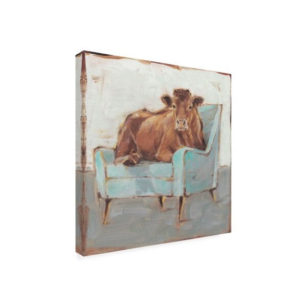 Trademark Fine Art Ethan Harper 'Moo-ving In IV' Canvas Art, 35x35 - WAG15699-C3535GG
