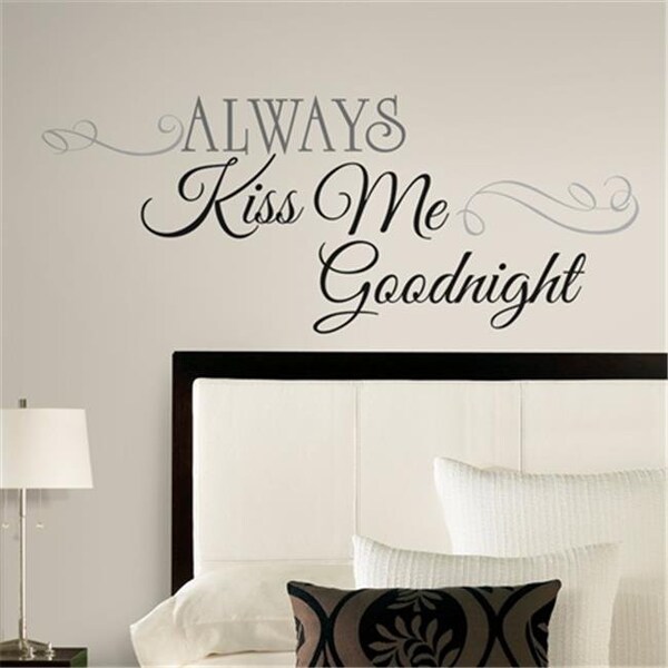 Roommates RoomMates RMK2084SCS Always Kiss Me Goodnight Peel and Stick Wall Decals - RMK2084SCS