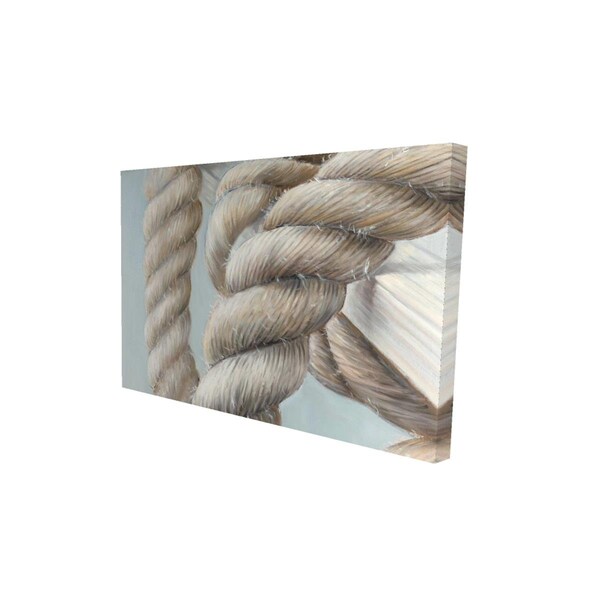 Begin Home Decor 12 x 18 in. Boat Rope Knot Closeup-Print on Canvas - 2080-1218-CO85