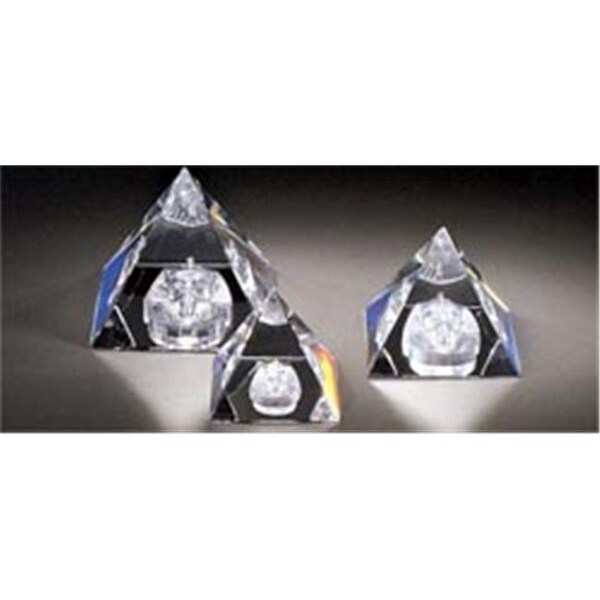 Happyholidays 52-45 1.88 L x 1.69 H in. Crystal Pyramid - King Tut Egyptian Figurines - HA11149