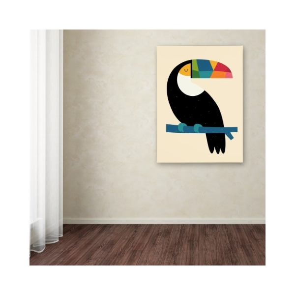 Trademark Fine Art Andy Westface 'Rainbow Toucan' Canvas Art, 14x19 - ALI10699-C1419GG