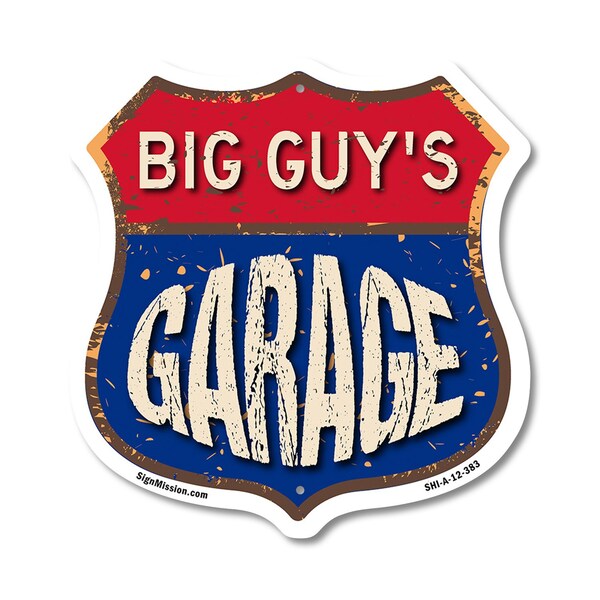 Signmission Big Guy's Garage, 12 Inch X 12 Inch, Aluminum Metal Sign - SHI-A-12-383-BIG GUY