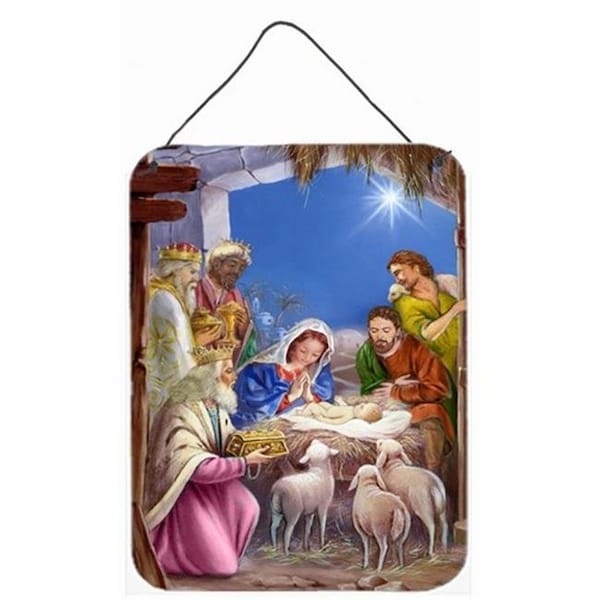 Carolines Treasures Carolines Treasures APH5603DS1216 The Wise Men at the Nativity Christmas Wall or Door Hanging Prints - APH5603DS1216