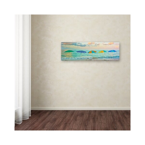 Trademark Fine Art Preston 'Florida Party of Five' Canvas Art, 10x32 - EM0526-C1032GG