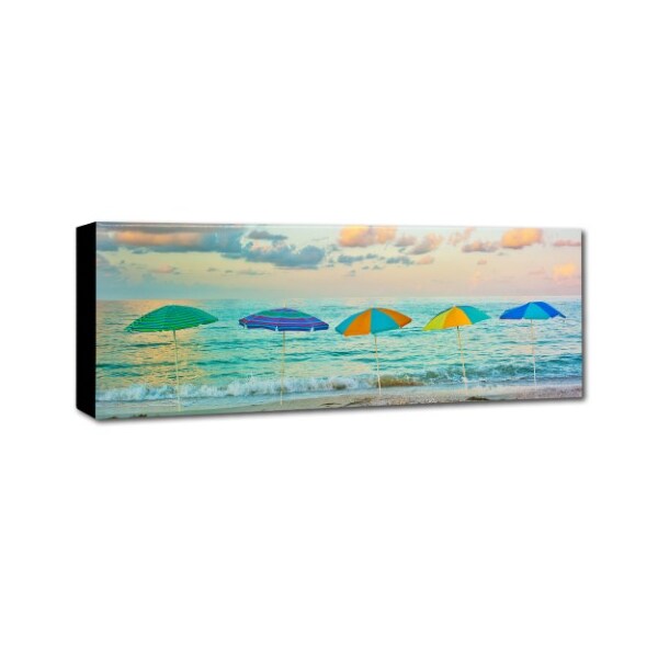 Trademark Fine Art Preston 'Florida Party of Five' Canvas Art, 10x32 - EM0526-C1032GG