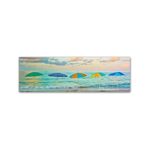 Trademark Fine Art Preston 'Florida Party of Five' Canvas Art, 10x32 - EM0526-C1032GG