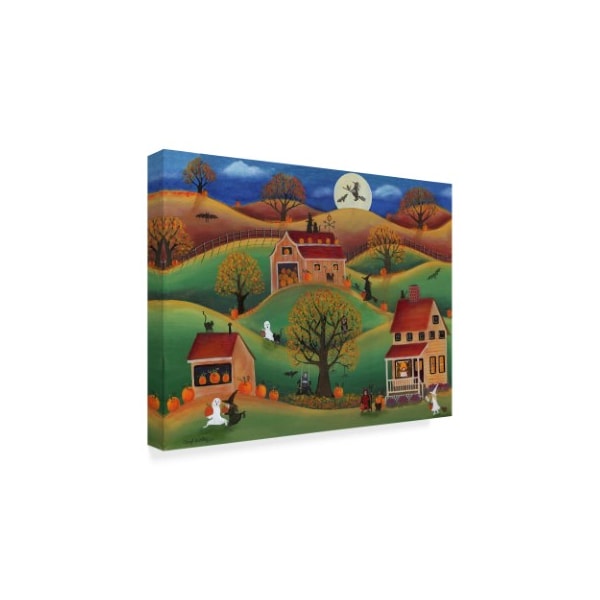 Trademark Fine Art Cheryl Bartley 'Halloween Autumn Pumpkin Farm' Canvas Art, 18x24 - ALI41047-C1824GG