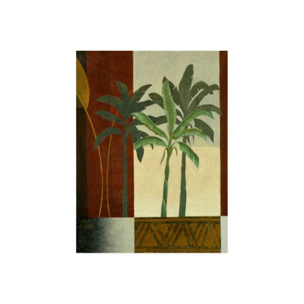 Trademark Fine Art Pablo Esteban 'Palm Trees On Balcony' Canvas Art, 18x24 - ALI46194-C1824GG