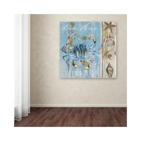 Trademark Fine Art Color Bakery 'Blue Crab II' Canvas Art, 18x18 - ALI4952-C1818GG