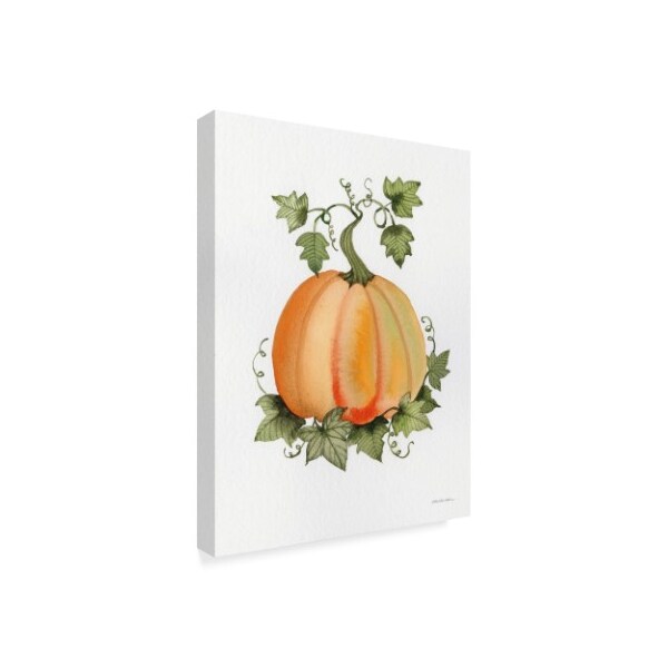 Trademark Fine Art Kathleen Parr Mckenna 'Pumpkin And Vines Ii' Canvas Art, 18x24 - WAP04672-C1824GG