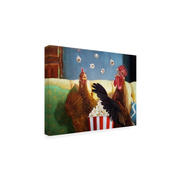 Trademark Fine Art Lucia Heffernan 'Popcorn Chickens' Canvas Art, 18x24 - IC00964-C1824GG