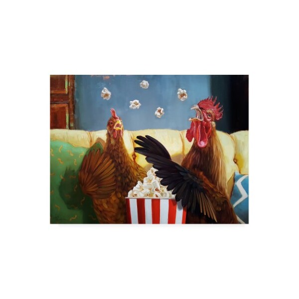 Trademark Fine Art Lucia Heffernan 'Popcorn Chickens' Canvas Art, 18x24 - IC00964-C1824GG