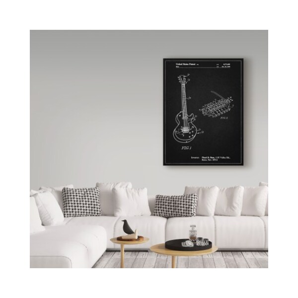 Trademark Fine Art Cole Borders 'Floyd Rose Guitar Tremolo' Canvas Art, 18x24 - ALI22124-C1824GG