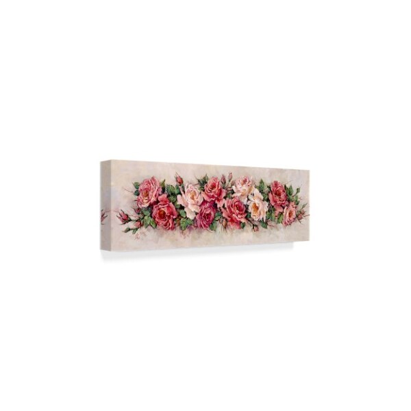 Trademark Fine Art Barbara Mock ' Rose Panel' Canvas Art, 16x47 - ALI39059-C1647GG