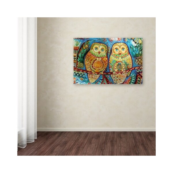 Trademark Fine Art Oxana Ziaka 'Byzantine Owls' Canvas Art, 16x24 - ALI11446-C1624GG