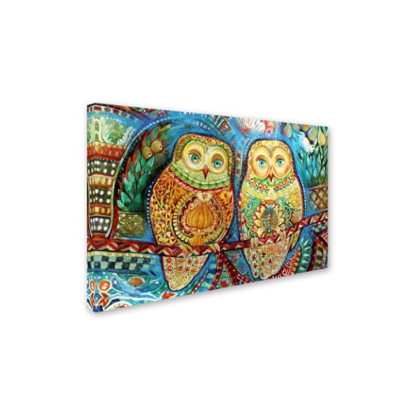 Trademark Fine Art Oxana Ziaka 'Byzantine Owls' Canvas Art, 16x24 - ALI11446-C1624GG