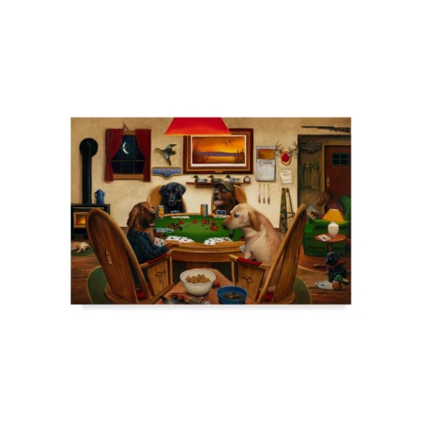 Trademark Fine Art Leo Stans 'Duck Hunters' Canvas Art, 16x24 - WAG03330-C1624GG