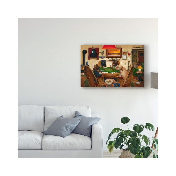 Trademark Fine Art Leo Stans 'Duck Hunters' Canvas Art, 16x24 - WAG03330-C1624GG