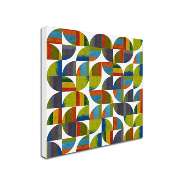 Trademark Fine Art Michelle Calkins 'Quarter Rounds 6.0' Canvas Art, 35x35 - MC0253-C3535GG
