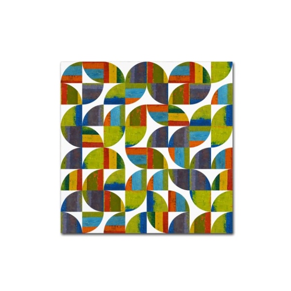 Trademark Fine Art Michelle Calkins 'Quarter Rounds 6.0' Canvas Art, 35x35 - MC0253-C3535GG