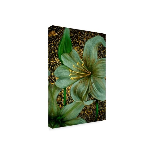 Trademark Fine Art Cherie Roe Dirksen 'White Tiger Lilies' Canvas Art, 16x24 - ALI41286-C1624GG