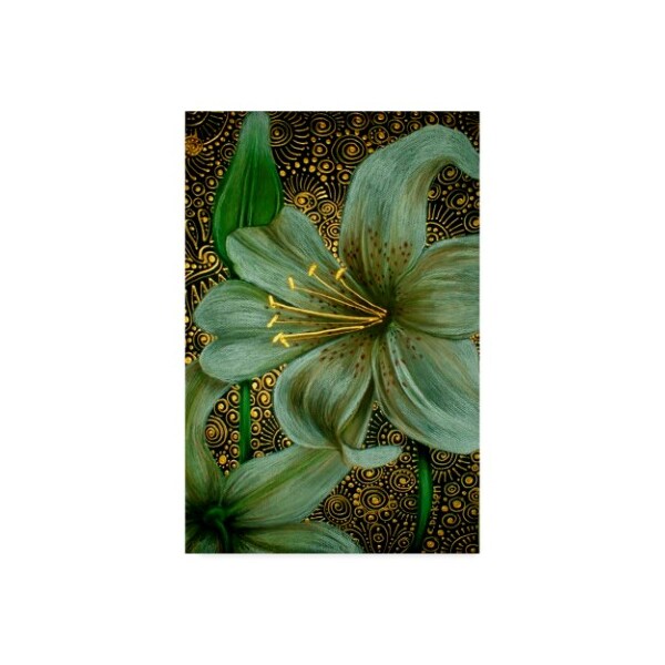 Trademark Fine Art Cherie Roe Dirksen 'White Tiger Lilies' Canvas Art, 16x24 - ALI41286-C1624GG