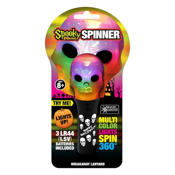 Shawshank Ledz Magic Seasons 7.5 in. Prelit Spooky Spinner Lights - 702115