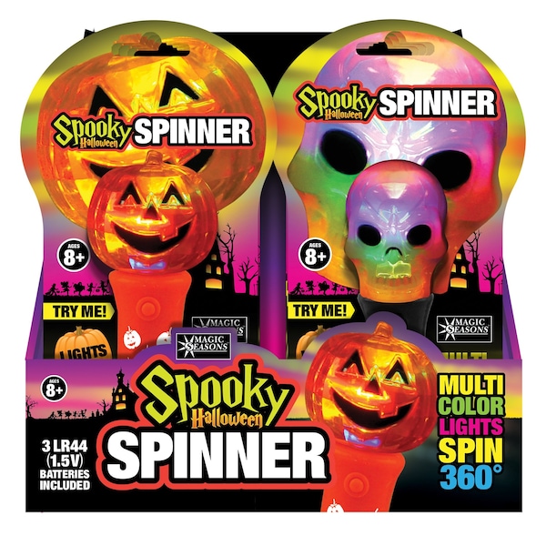Shawshank Ledz Magic Seasons 7.5 in. Prelit Spooky Spinner Lights - 702115