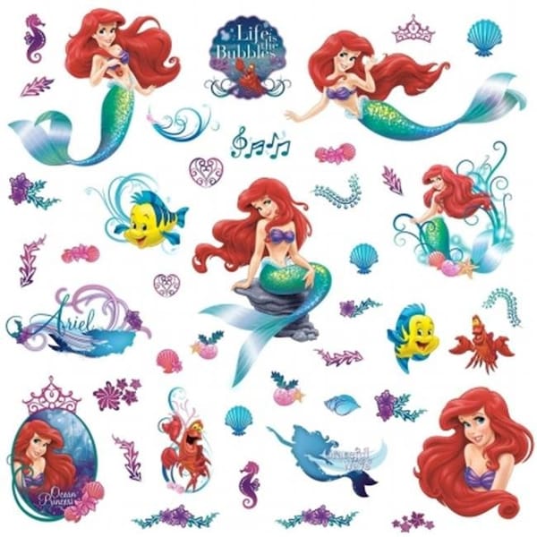Roommates Room Mates RMK2347SCS The Little Mermaid Peel And Stick Wall Decals - RMK2347SCS