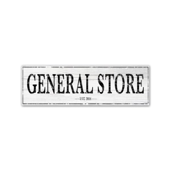 Trademark Fine Art ALI Chris 'General Store' Canvas Art, 6x19 - ALI15529-C619GG