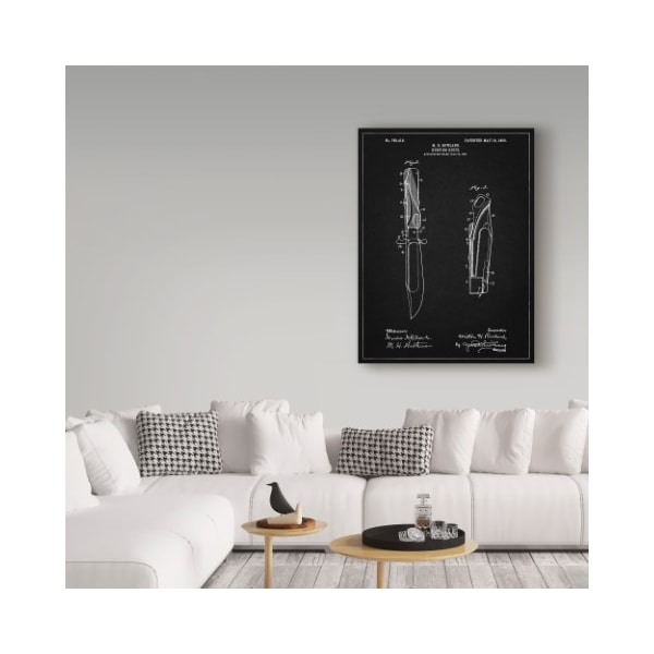 Trademark Fine Art Cole Borders 'Folding Hunting Knife' Canvas Art, 35x47 - ALI22127-C3547GG