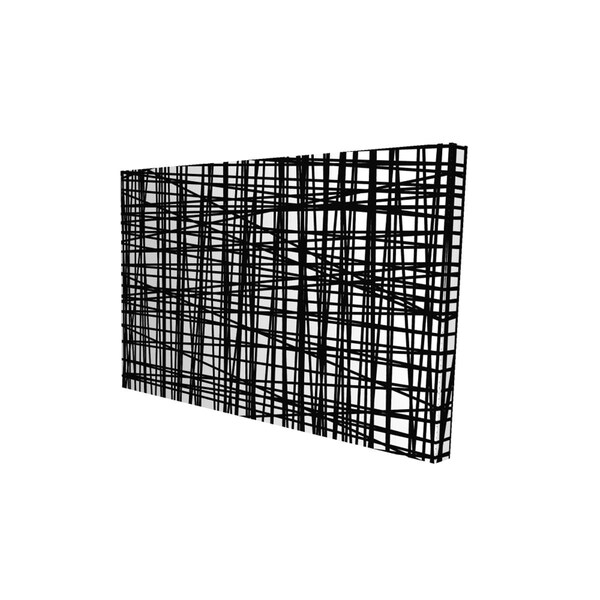 Begin Home Decor 20 x 30 in. Abstract Small Stripes-Print on Canvas - 2080-2030-AB30