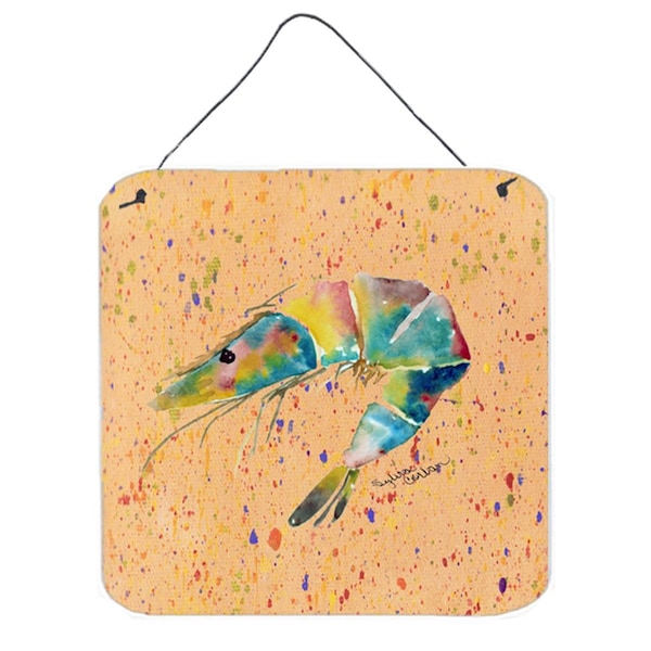 Micasa Shrimp Aluminium Metal Wall or Door Hanging Prints - MI233873
