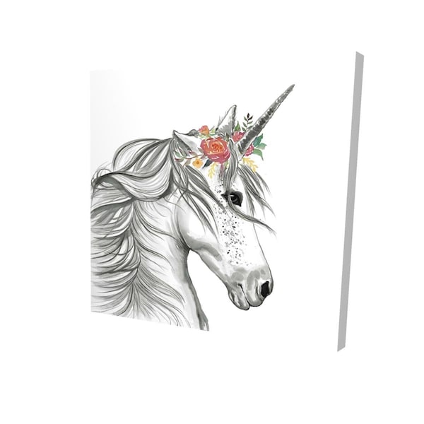 Fondo 12 x 12 in. Magic Unicorn-Print on Canvas - FO2789026