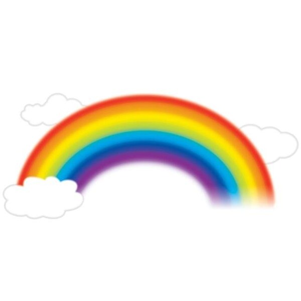 Roomates Roommate RMK1629GM Over the Rainbow Giant Wall Decals - RMK1629GM