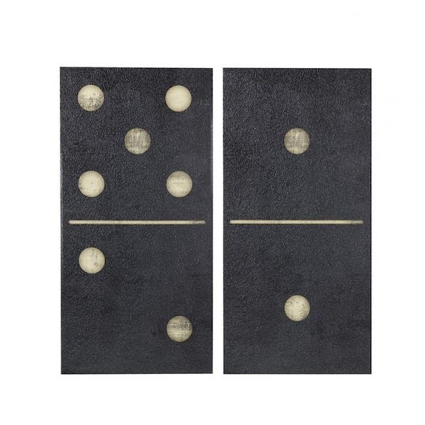Ink Plus Ivy Kids INK Plus IVY II95C-0072 Two Dominos Printed On Canvas; Black - II95C-0072
