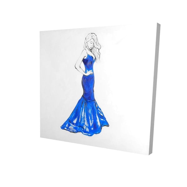 Fondo 12 x 12 in. Lady In Dress-Print on Canvas - FO2790502