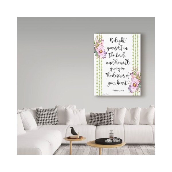 Trademark Fine Art Jean Plout 'Bible Verse Bouquet 2' Canvas Art, 24x32 - ALI37267-C2432GG